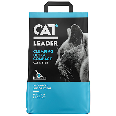 Кэт Лидер (CAT LEADER) ультра-комкующийся наполнитель в кошачий туалет
