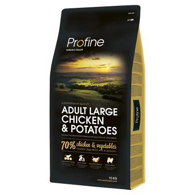 Сухий корм для дорослих собак великих порід Profine ADULT LARGE BREED CHICKEN and POTATOES з куркою та картоплею