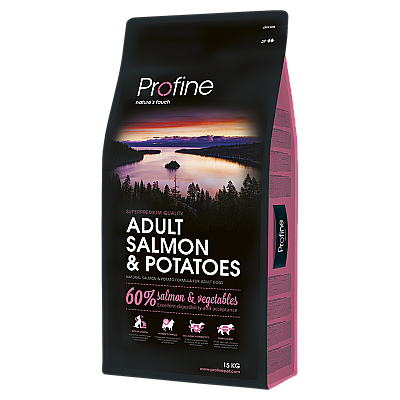 Сухий гіпоалергенний корм для дорослих собак Profine ADULT SALMON and POTATOES з лососем та картоплею