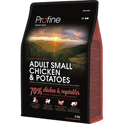 Сухий корм для дорослих собак малих порід Profine ADULT SMALL BREED CHICKEN and POTATOES з куркою і картоплею