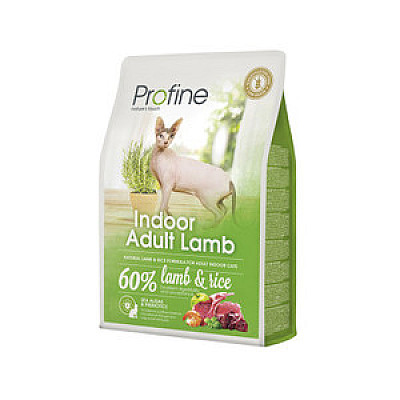 Сухий корм для дорослих котів, що живуть в приміщені Profine INDOOR з ягням