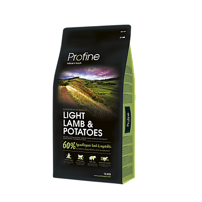 Сухий гіпоалергенний корм для контролю ваги Profine LIGHT LAMB and POTATOES з ягням і картоплею