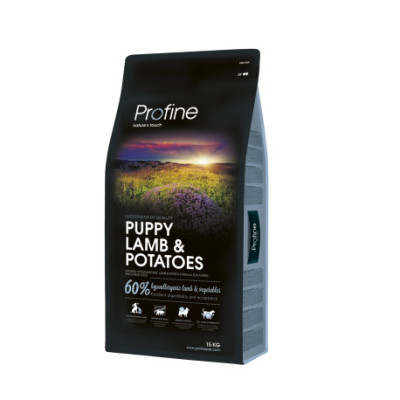 Сухий гіпоалергенний корм для цуценят Profine PUPPY LAMB and POTATOES з ягням і картоплею