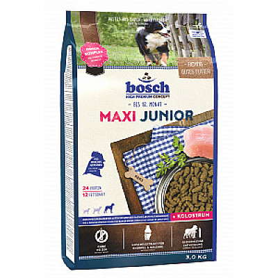Сухий корм для собак BOSCH Junior Maxi - Повнораційний  для цуценят гігантських та великих порід (вагою понад 25 кг)