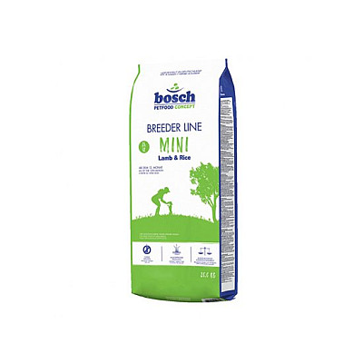 Сухий корм для собак BOSCH Breeder Adult Mini Lamb and Rice - Повнораціонний  для дорослих собак маленьких порід