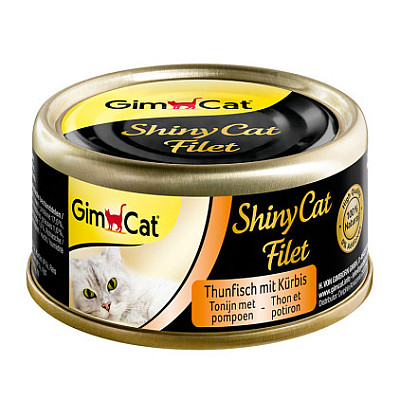 Gimcat ShinyCat Filet для кошек, c тунцом и тыквой
