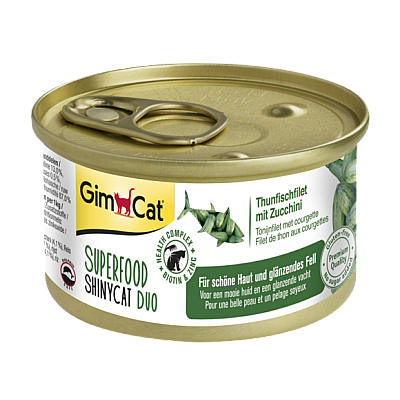 Gimcat Superfood ShinyCat Duo с тунцом и цуккини