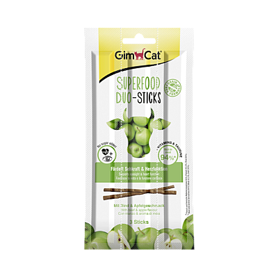 Gimcat Superfood Дуо-палочки с говядиной и яблоком для котов
