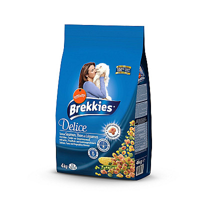 Сухой корм для кошек Brekkies (Бреккис) Cat Delice Fish с рыбой