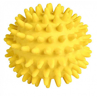 Trixie Мяч-ёж латекс для собак 7 см, желтый