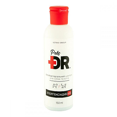 Шампунь Dr.Dr.Pets Антибактеріальний з хлоргексидином 4% для собак і котів