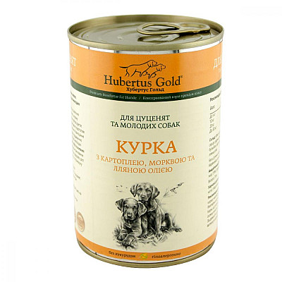 Консерви для собак Hubertus Gold (Хубертус Голд) Курка з Картоплею та Морквиною 