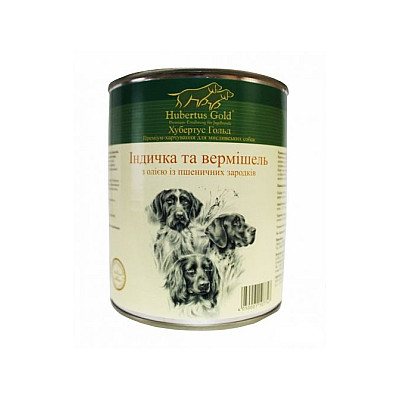  Консерви для собак Hubertus Gold (Хубертус Голд) Індичка з локшиною 