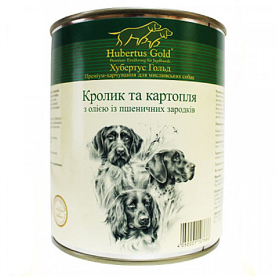 Консерви для собак Hubertus Gold (Хубертус Голд) Кролик з картоплею 
