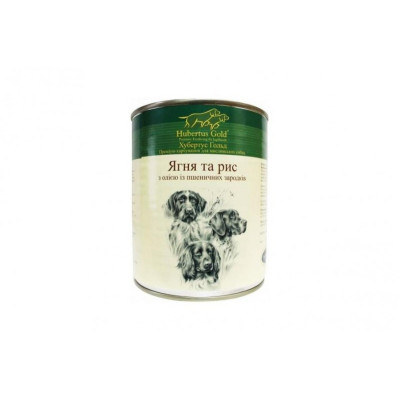  Консерви для собак  Hubertus Gold (Хубертус Голд) Ягня та рис