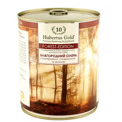 Консерви для собак Hubertus Gold Forest Edition Благородний олень з пастернаком, смородиною та зеленню