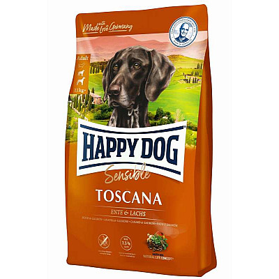 Повнораціонний сухий корм для всіх дорослих собак Happy Dog Supreme Sensible - Toscana  чутливих з особливими потребами