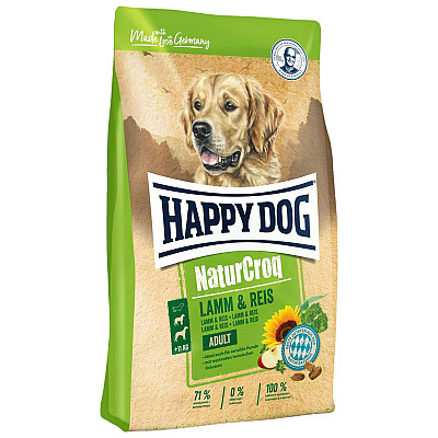 Сухий корм для собак Happy Dog Premium NaturCroq Lamm & Reis Ягня і рис для дорослих усіх порід з нормальною потребою в енергії