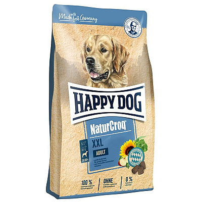  Сухий корм для дорослих собак великих та гігантських порід  Happy Dog Premium Naturcroq XXL(вага понад 25 кг) з нормальною потребою в енергії
