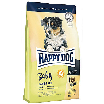  Сухий корм для собак  Happy Dog Supreme Baby Lamb & Rice для цуценят з ягням і рисом у вигляді сердечка