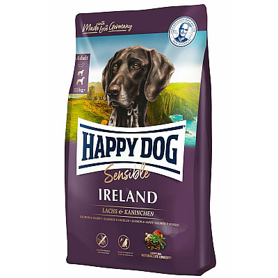 Сухий корм для дорослих собак Happy Dog SUPREME SENSIBLE IRELAND  з чутливим травленням вагою понад 11 кг з лососем та кроликом