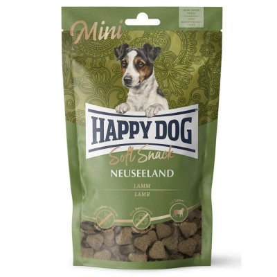 Ласощі та кісточки для собак Happy Dog SoftSnack Mini Neuseeland  м`які закуски для собак дрібних порід з ягням і рисом