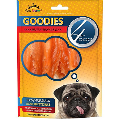 Ласощі для собак 4Dog стріпси курячі