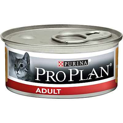 Консерви Purina Pro Plan Adult (банка) для кішок Паштет з куркою