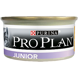 Консервы Purina Pro Plan Junior (банка) для котят Мусс с курицей, 85 г