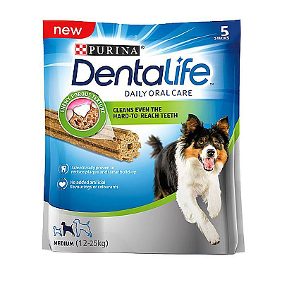 Жувальні палички Purina Dentalife для собак середніх порід