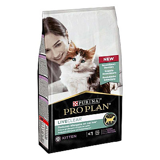 Purina Pro Plan (Пурина Про План) LiveClear Kitten - Сухой полнорационный корм с индейкой для котят, 1.4 кг