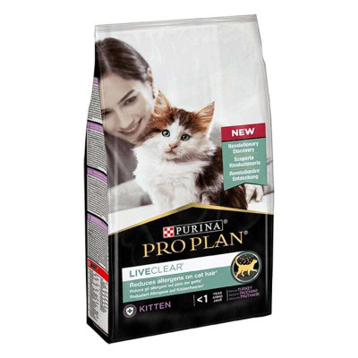 Сухой корм Pro Plan LiveClear Kitten Turkey для котят для уменьшения аллергенов на шерсти с индейкой