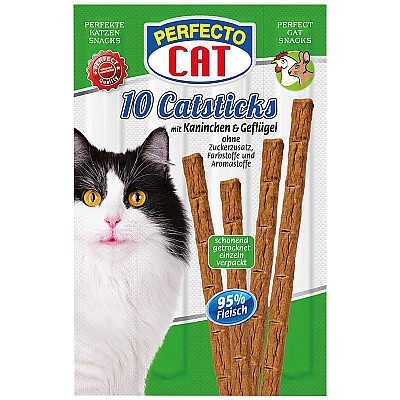 Perfecto Cat Лакомство кролик-птица (зеленый)