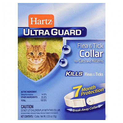 Hartz  Ultra Guard Flea s Tick Collar for Cats s Kittens  Ошейник от блох и клещей для кошек и котят на 7 месяцев