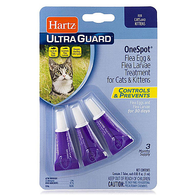 Hartz Ultra Guard  One Spot Treatment for Cats and Kittens капли от блох и клещей для котов и котят
