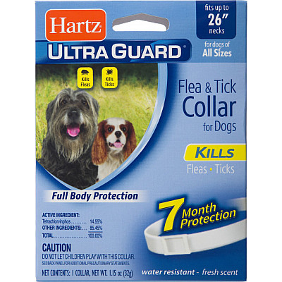 Hartz Ultra Guard Collar For Large Dogs Ошейник для собак от блох и клещей 7мес
