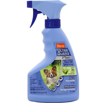 Hartz Ultra Guard Flea s Tick Spray for Dogs Спрей  от блох, яиц блох и клещей для собак
