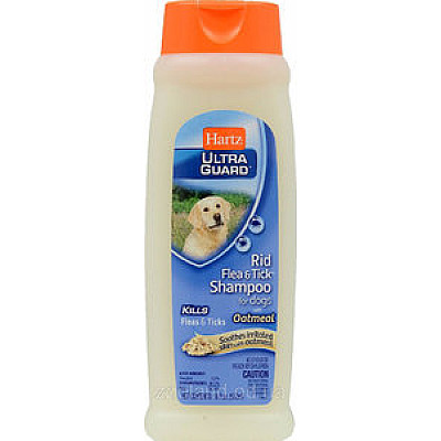 HARTZ ULTRA GUARD FLEA& TICK RID ШАМПУНЬ ВІД БЛОХІВ І КЛІЩІВ з овсянкою мукою