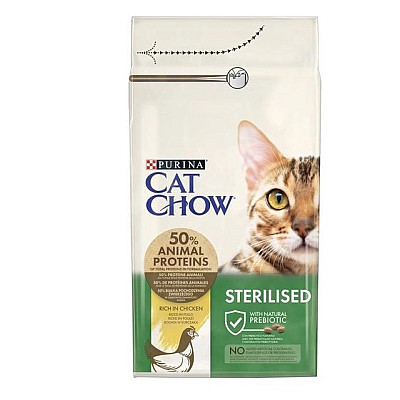 Сухий корм Purina Cat Chow Special Care Sterilized для кастрованих котів та стерилізованих кішок з куркою