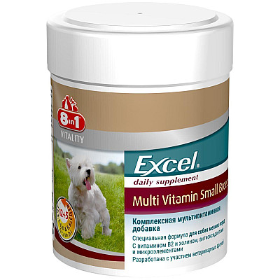8in1 (8в1) Excel Multi Vitamin Small Breed мультивітаміни для дорослих собак малих порід