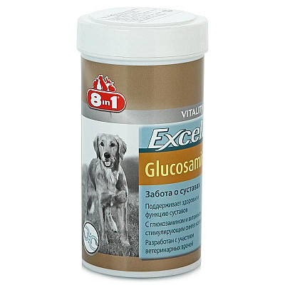 8in1 Excel Glucosamine - Глюкозамін - Хондропротектор - мінеральна добавка для собак