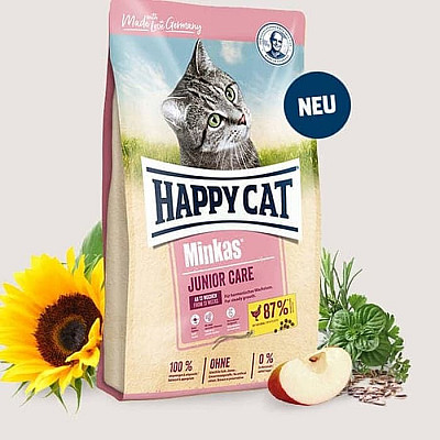 Happy Cat Minkas Junior Care сухой корм для котят, со вкусом птицы