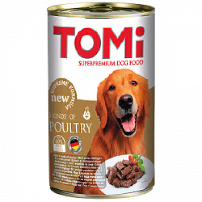 TOMi 3 ВИДА ПТАХУ (3 kinds of poultry) консерви для собак