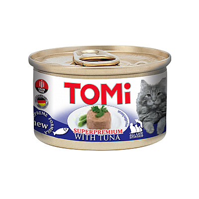 TOMi Tuna ТОМИ ТУНЕЦ, консервы для котов, мусс