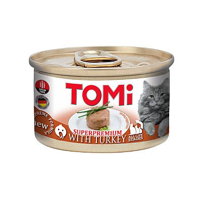 TOMi Turkey ТОМИ ИНДЕЙКА, консервы для котов мусс