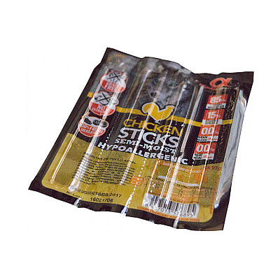 Вкусные гипоаллергенные беззерновые полувлажные лакомства Alpha Spirit Sticks Chicken для собак, палочки с курицей 10 г
