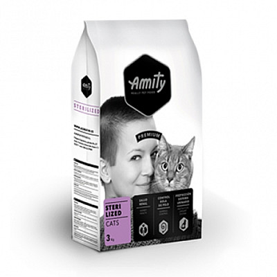 Сухой корм AMITY Sterilized с мясом птицы для стерилизованных котов