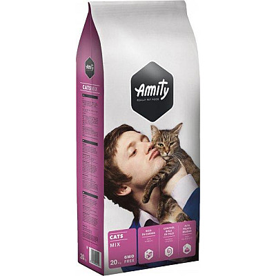 Сухий корм для котів всіх порід AMITY ECO Cat MIX мікс м'яса