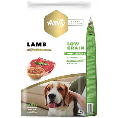 Сухий корм Amity Super Premium Lamb для дорослих собак з ягням