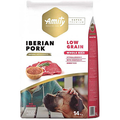Сухий корм Amity Super Premium Iberian Pork для дорослих собак з іберійською свининою